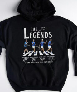 Rafael Nadal Andy Murry Roger Federer Novak Djokovic The Legends Of Tennis Signatures shirt