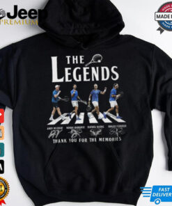 Rafael Nadal Andy Murry Roger Federer Novak Djokovic The Legends Of Tennis T Shirt