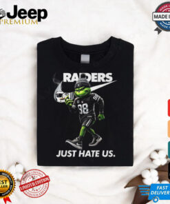 Raider nike grinch just hate us shirt