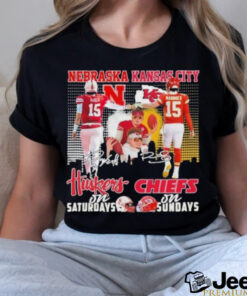 Raiola Mahomes Nebraska Huskers On Saturdays X Kansas City Chiefs On Sundays Signatures Shirt