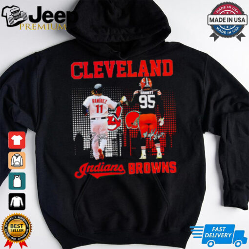 Ramirez Garrett Cleveland Guardians Browns signature shirt