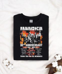 Rammstein 30th Anniversary 1994 2024 Signature Thank You For The Memories T Shirt