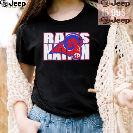 Rams nation logo shirt