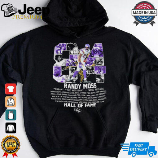 Randy Moss 84 Minnesota Vikings Hall of Fame shirt