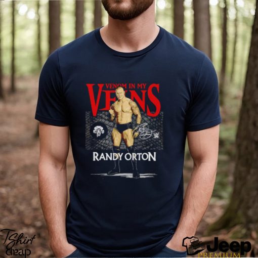 Randy Orton Venom In My Veins WHT Superstars WWE Shirt