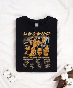 Rapper Legend Thank You For The Memories Signatures T Shirt