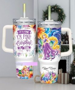 Rapunzel Tumbler 40oz, It's Fine I'm Fine Tumbler