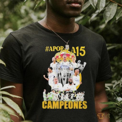 Real Madrid Apor La15 Campeones Shirt