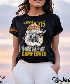 Real Madrid Apor La15 Campeones T Shirt