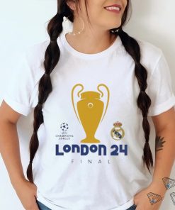 Real Madrid CF London 24 Final Champions League logo shirt