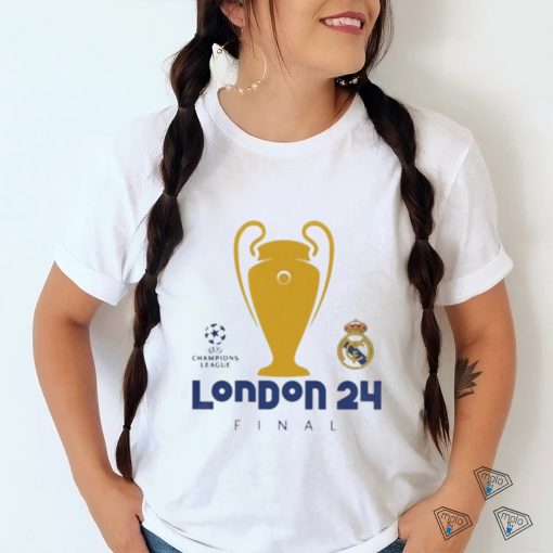 Real Madrid CF London 24 Final Champions League logo shirt