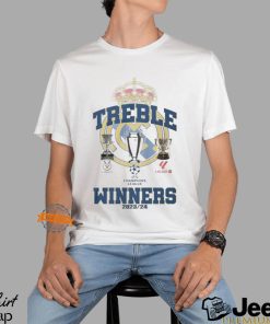 Real Madrid Football Club The Winners 2024 Treble shirt