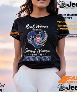 Real Women Love Baseball Smart Women Love The Chicago Cubs Shirt