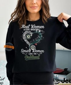 Real Women Love Baseball Smart Women Love The Oakland Athletics Let’s Go Oakland 2024 Shirts