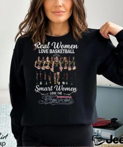 Real Women Love Basketball Smart Women Love The Indiana Fever T Shirt