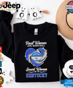 Real Women Love Basketball Smart Women Love The Kentucky Wildcats T Shirt