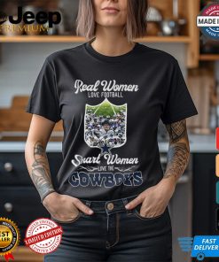 Real Women Love Football Smart Women Love The Cowboys Shirt