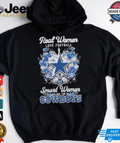 Real Women Love Football Smart Women Love The Dallas Cowboys X Floral Diamonds Shirt