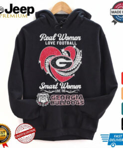 Real Women Love Football Smart Women Love The Georgia Bulldogs Unisex T Shirt