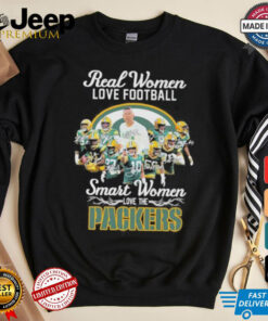 Real Women Love Football Smart Women Love The Green Bay Packers 2024 Signatures Shirt