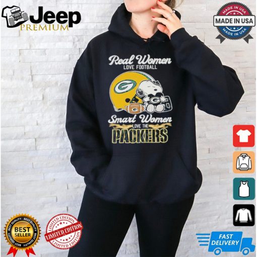 Real Women Love Football Smart Women Love The Green Bay Packers T Shirt