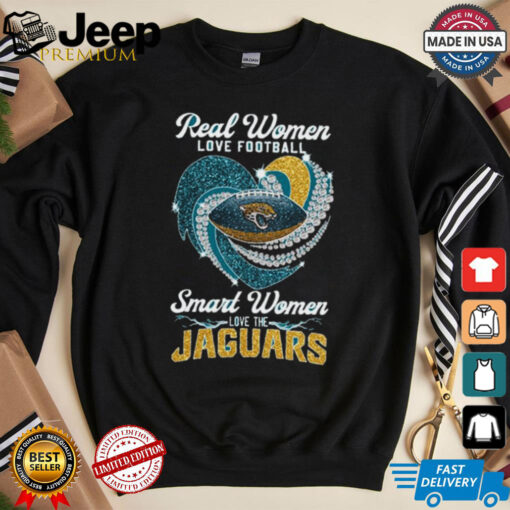 Real Women Love Football Smart Women Love The Jacksonville Jaguars Heart Diamond 2024 shirt