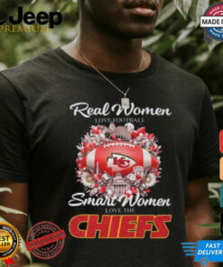 Real Women Love Football Smart Women Love The Kansas City Chiefs Flower Shirt