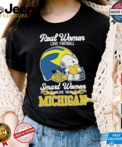 Real Women Love Football Smart Women Love The Michigan Wolverines X Snoopy Shirt