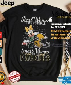 Real Women Love Football Smart Women Love The Packers Mickey Shirt