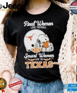 Real Women Love Football Smart Women Love The Texas Longhorns X Snoopy Shirt