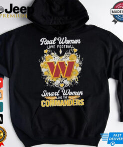 Real Women Love Football Smart Women Love The Washington Commanders X Floral Diamonds Shirt