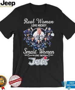 Real Women Love Hockey Smart Women Love The Winnipeg Jets 2024 Signatures Shirt