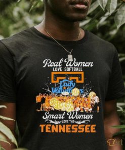 Real Women Love Softball Smart Women Love The Tennessee Lady Vols Shirt