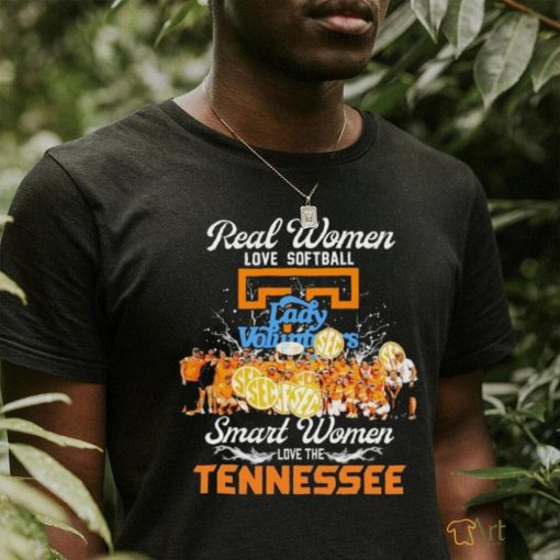 Real Women Love Softball Smart Women Love The Tennessee Lady Vols Shirt