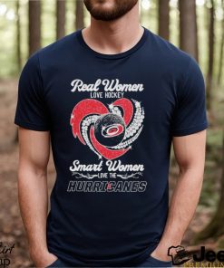 Real Women love hockey smart women love the Hurricanes Diamond Logo 2024 Shirt