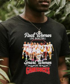 Real women love Basketball smart women love the Gamecocks players signatures shirt