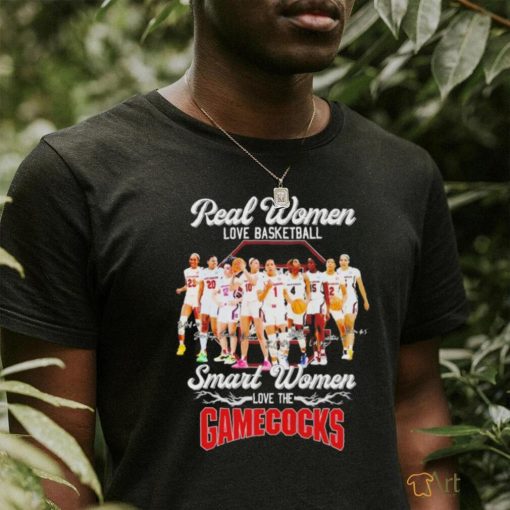 Real women love Basketball smart women love the Gamecocks players signatures shirt