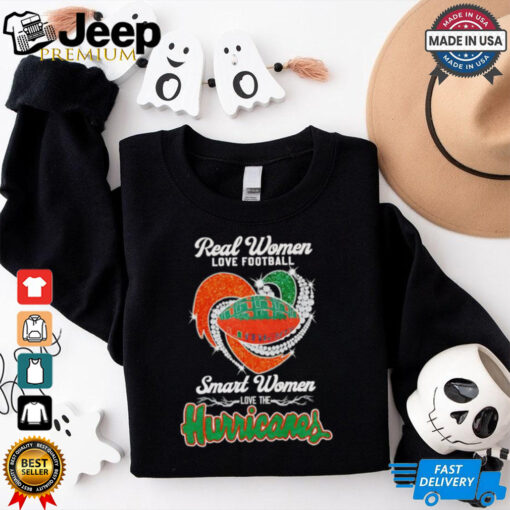 Real women love football smart women love the Hurricanes shirt