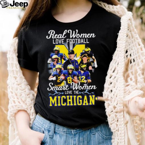 Real women love football smart women love the Michigan players logo 2024 shirt