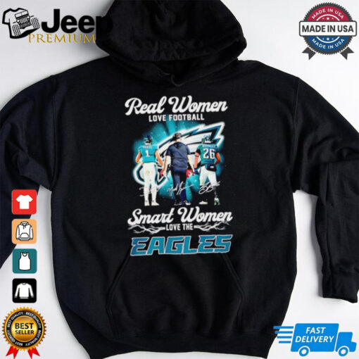 Real women love football smart women love the Philadelphia Eagles coach Hurts Barkley shirt