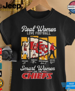 Real women love football smart women love the chiefs shirt
