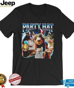 Reallylittlecat party hat cat shirt