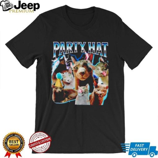 Reallylittlecat party hat cat shirt