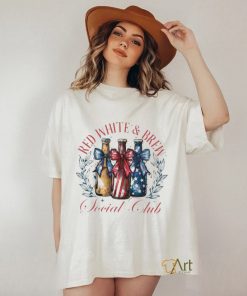 Red White And Brew Social Club 4th Of July Beer Shirt