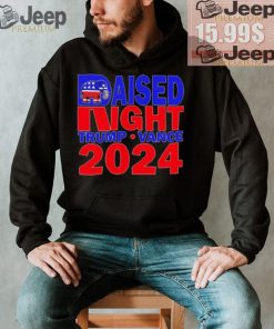 Republican Raised Right Trump Vance 2024 Shirt