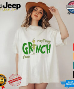 Resting Grinch Face Funny Christmas Shirt