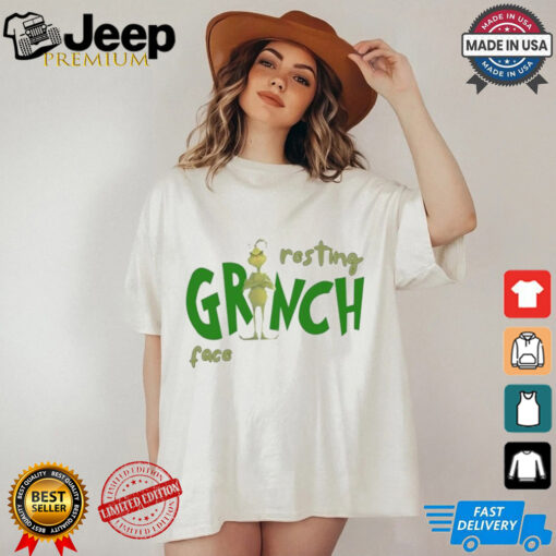 Resting Grinch Face Funny Christmas Shirt