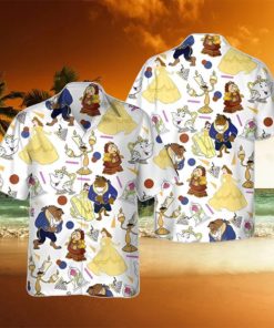 Retro 90s Beauty And The Beast Disneyland Family Hawaiian Shirt Unique Gift