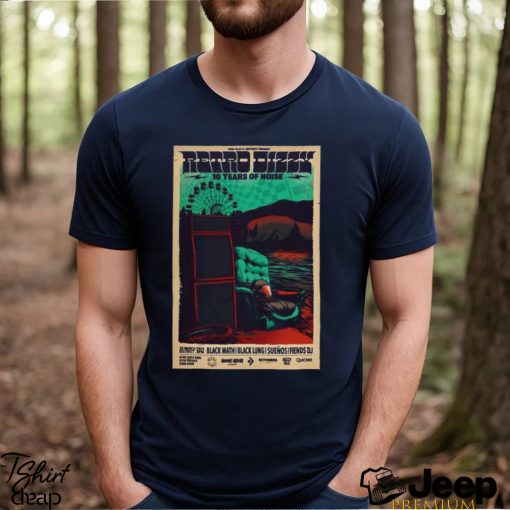 Retro Dizzy 28 March 2024 10 Years Of Noise T shirt