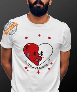 Retro Groovy Heart U R Not Alone shirt